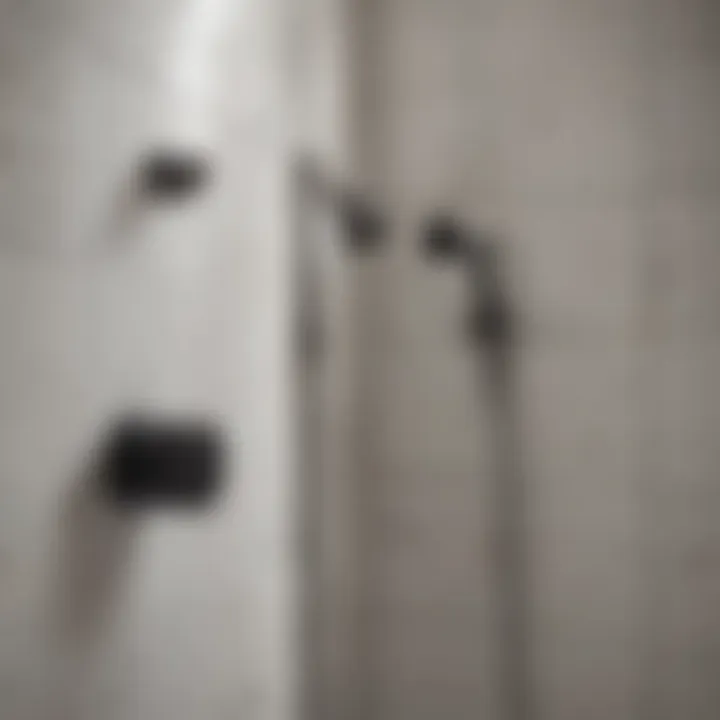 Maintenance tools for a porcelain walk-in shower