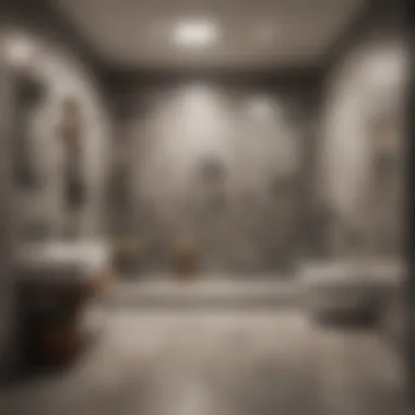 Stylish Bathroom Design with Walk-In Shower Stylish bathroom featuring a porcelain walk-in shower