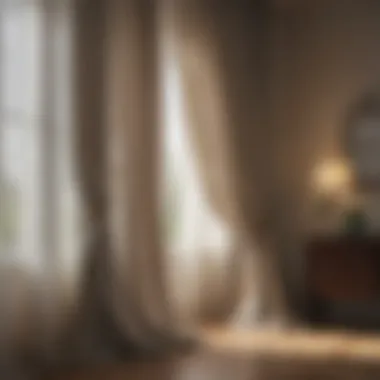 Sheer Curtains Enhancing Natural Light Elegant sheer curtains softly filtering sunlight