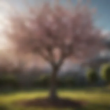 Blooming Plum Tree Plum tree in full bloom showcasing the importance of seasonal timing for pruning.