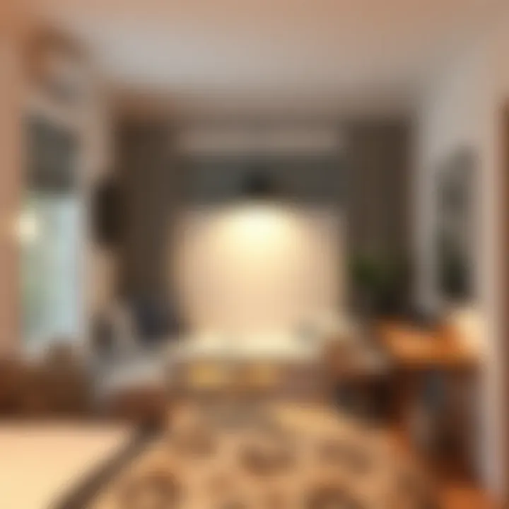 Task lighting integrated into a chic reading nook