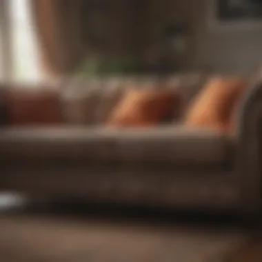 Stunning Before and After Transformation Before and after transformation of a reupholstered sofa