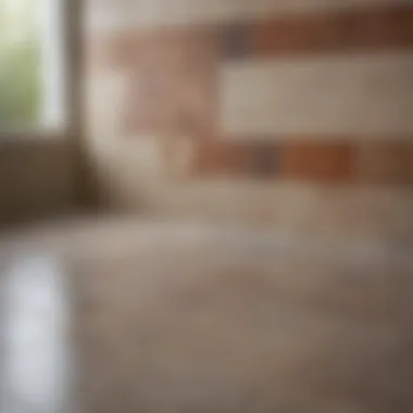 Showcasing the durability of Rustoleum ceramic tile paint after application