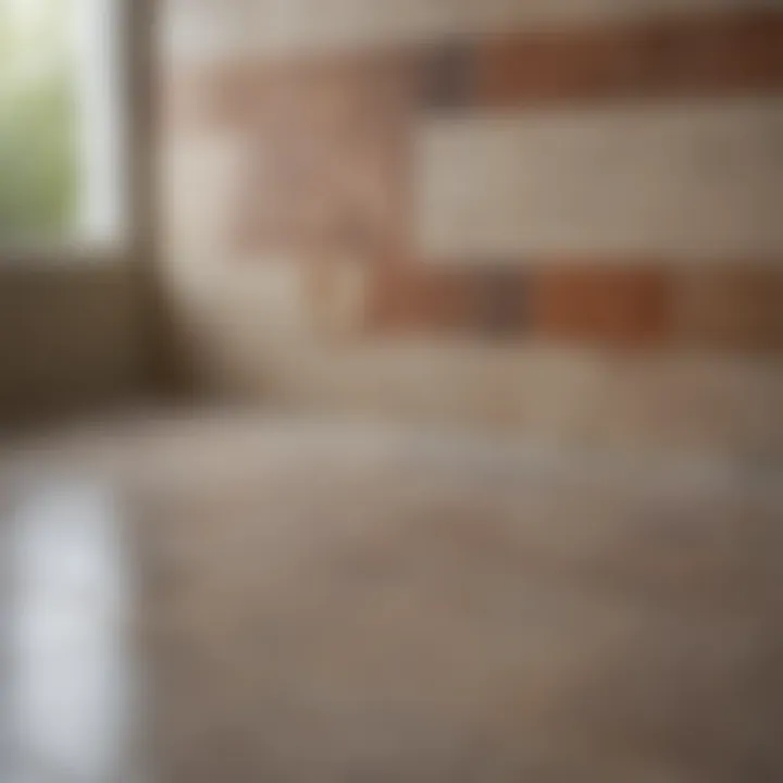 Showcasing the durability of Rustoleum ceramic tile paint after application