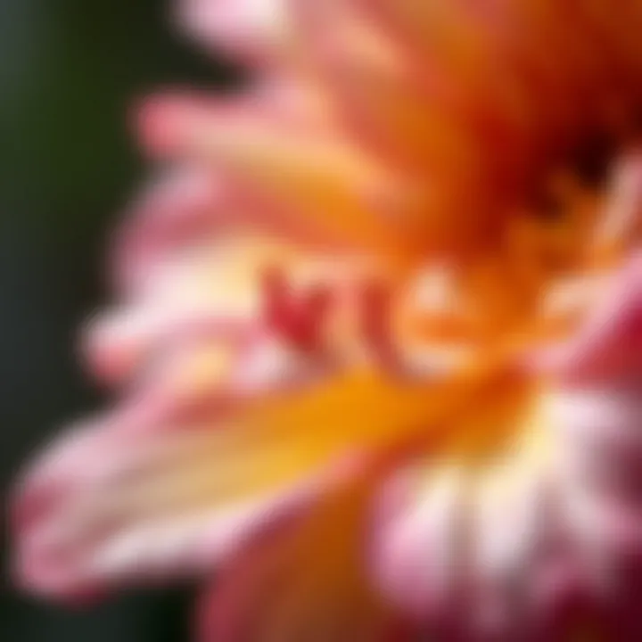 Intricate Details of a Fragrant Bloom Close-up of a fragrant bloom showcasing its intricate petals and colors