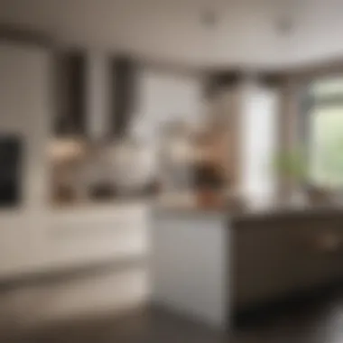 Neutral tones in a stylish kitchen interior
