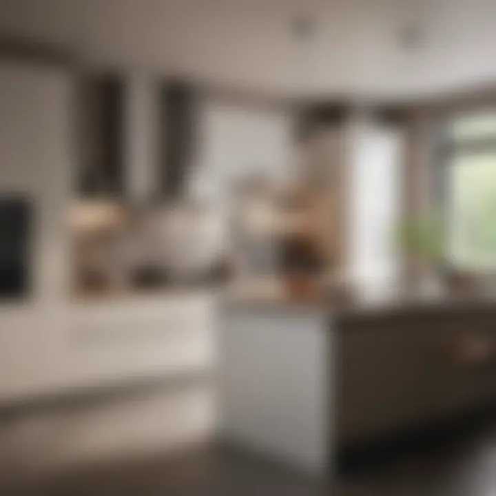 Neutral tones in a stylish kitchen interior