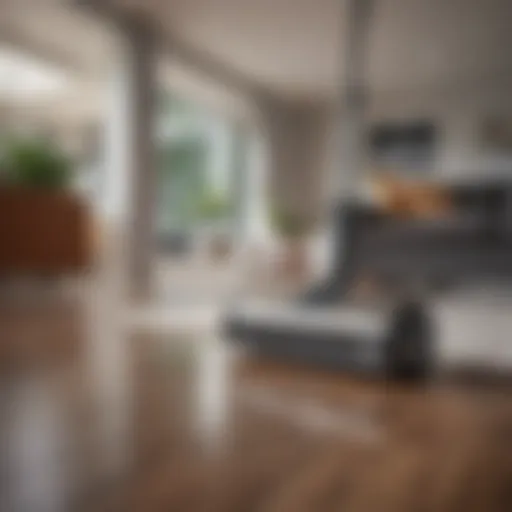 Sleek design of the Shark WandVac in an elegant home setting