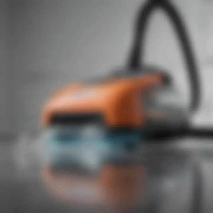 Close-up of the Shark WandVac showcasing suction power features