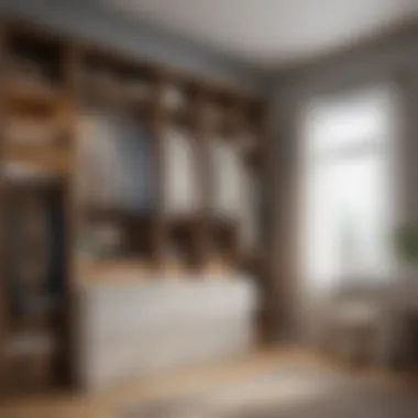 Vertical Space Optimization Functional closet design incorporating vertical space and clever storage solutions
