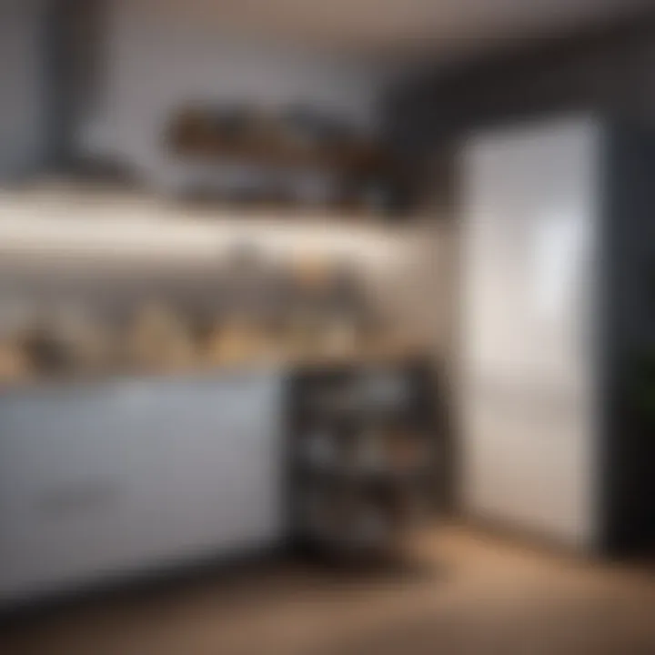 Creative storage solutions in a compact kitchen