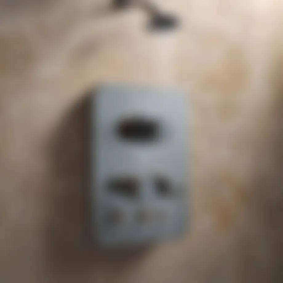 Modern digital shower control interface