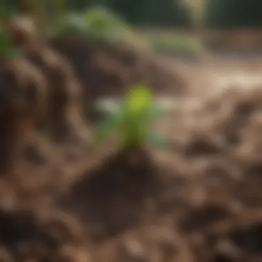 Moisture Retention Techniques Illustration showing soil moisture retention techniques