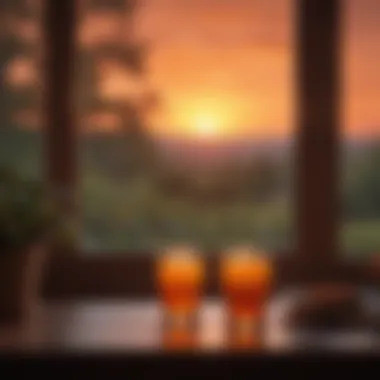 Emotional Resonance: The Warmth of Sunset Colors A vibrant sunset illustrating the emotional impact of warm colors
