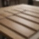 Thoroughly prepared cabinet doors ready for spraying