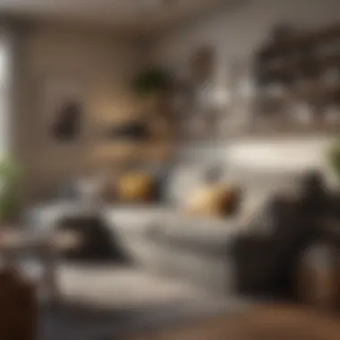Innovative Storage Solutions Innovative storage solutions incorporated with a large couch in a small space.