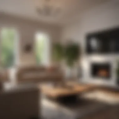 Functional Lighting in Modern Living Rooms Functional lighting setup for a modern living area