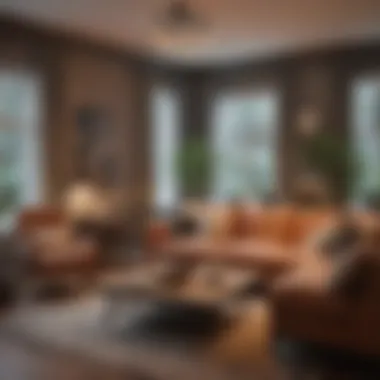 Cozy Space Utilization Cozy living room showcasing optimal space utilization.