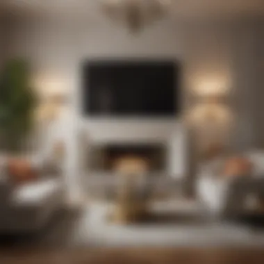 Elegant Furniture Arrangement Elegant arrangement of furniture in a contemporary living room.