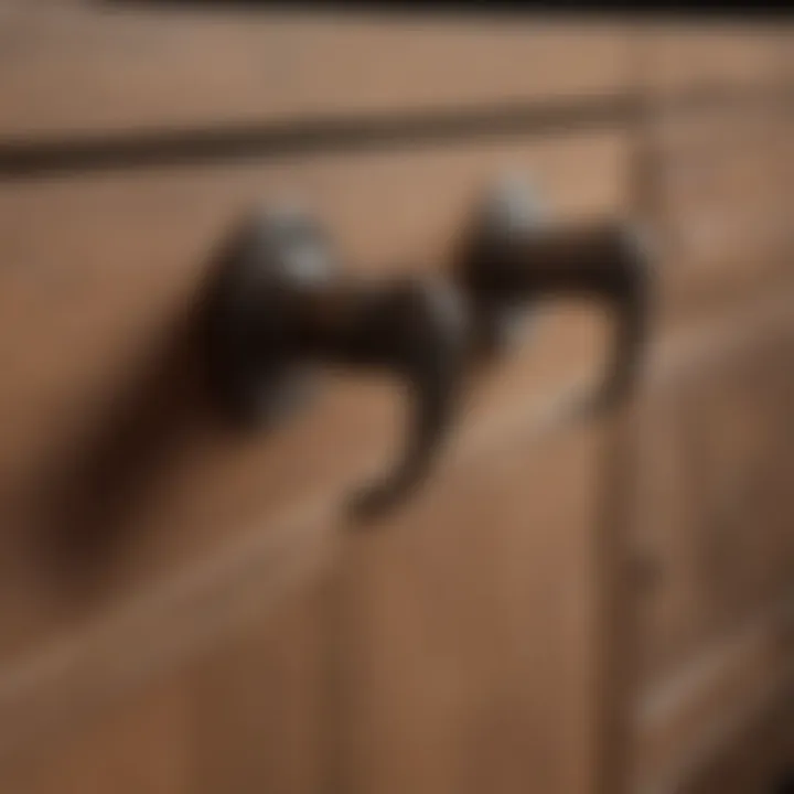Aesthetic variations of cabinet handles displayed together