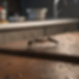 Close-up of various ant species commonly found in kitchens