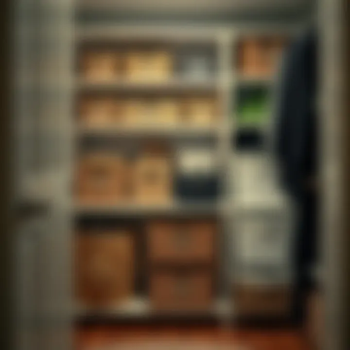 Organized closet with labeled bins and baskets for better categorization