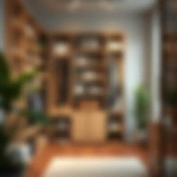 Innovative storage solutions utilizing vertical space in a closet