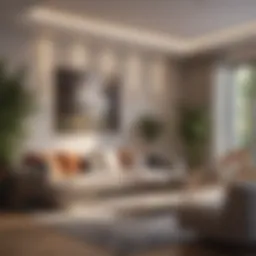Elegant living room showcasing modern interior design