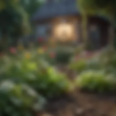 Natural deterrents for insect control in a garden