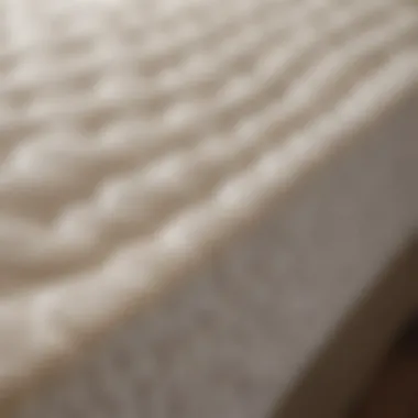 Close-up of Tempur-Pedic materials showcasing their unique texture