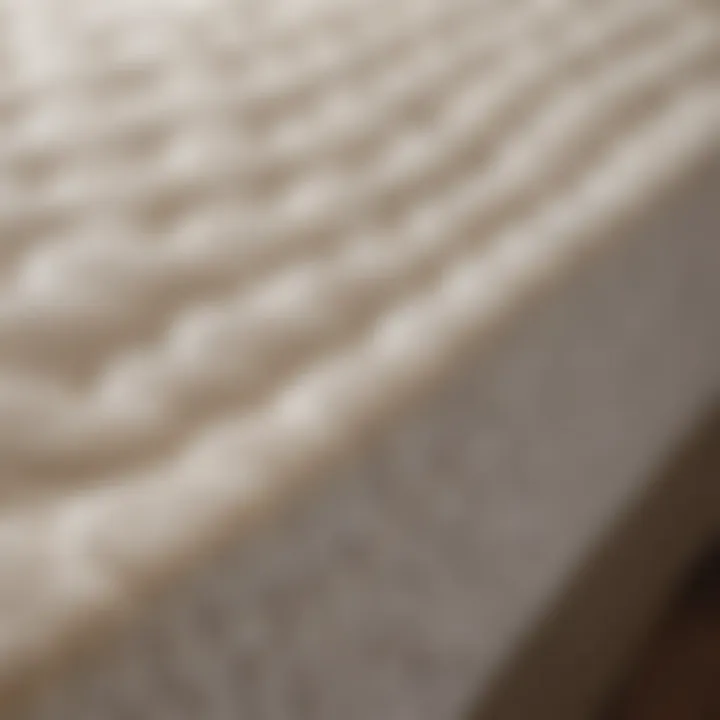 Close-up of Tempur-Pedic materials showcasing their unique texture