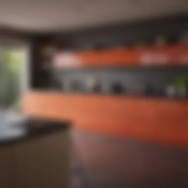 Bright Cabinetry Contrast Contrast of bright cabinetry with dark countertops