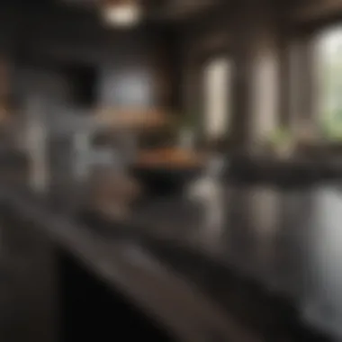 Elegant Dark Countertop Elegant dark countertop showcasing rich textures