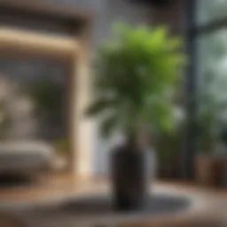 Lush indoor plant enhancing living space