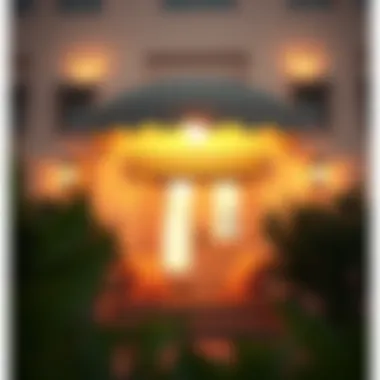 Aesthetic awning enhancing the facade of a house