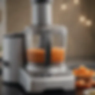 Versatile Attachments for Culinary Mastery Close-up view of Cuisinart food processor attachments