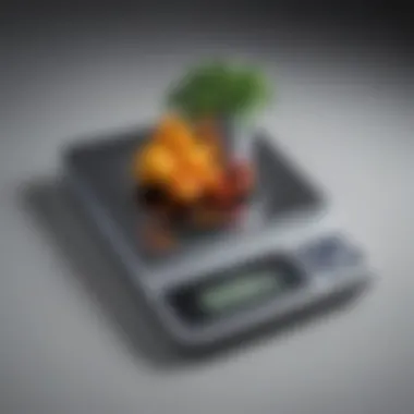 Specialized Nutritional Analysis Scale Specialized digital scale for nutritional analysis with various functions displayed
