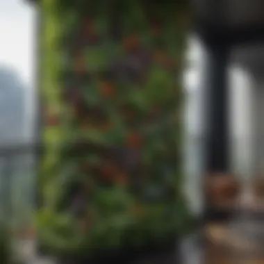 Maximizing Space with a Vertical Vegetable Garden Vertical garden setup showcasing different vegetable varieties
