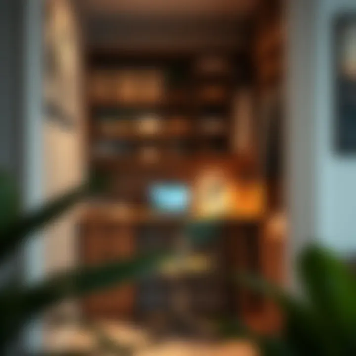 Functional closet desk showcasing organization solutions