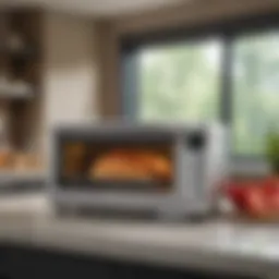 Elegant Bella toaster oven showcased in a modern kitchen setting