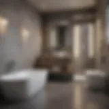 Elegant modern bathroom design showcasing innovative fixtures