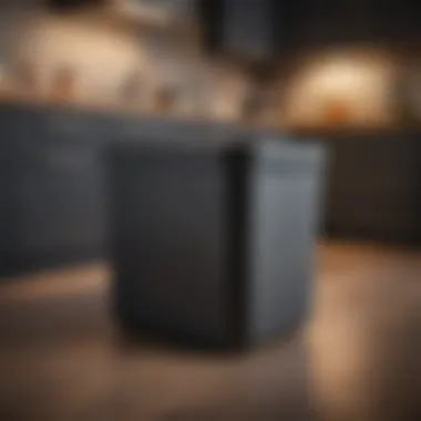 Stylish Kitchen Trash Container Stylish kitchen trash container blending with modern decor