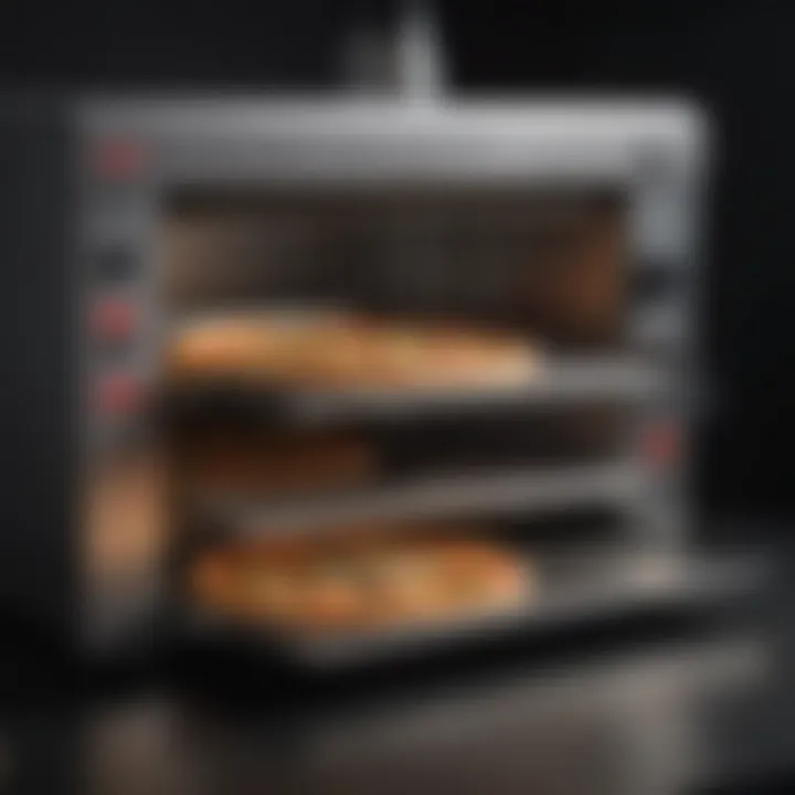 Close-up of essential features on a pizza machine, illustrating quality and functionality.