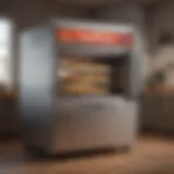 A state-of-the-art pizza machine showcasing its sleek design and features.