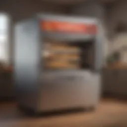 A state-of-the-art pizza machine showcasing its sleek design and features.
