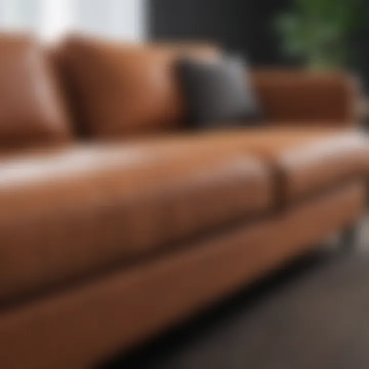 Different materials used in lounge sofa construction