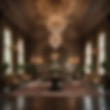 Opulent Interior Design Stunning interior of the mansion highlighting opulent design elements