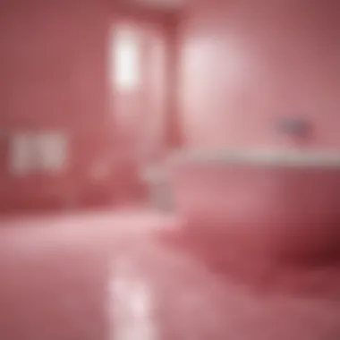 Applying The Pink Stuff to Tiled Surfaces Application of The Pink Stuff on tiled surfaces in a bathroom