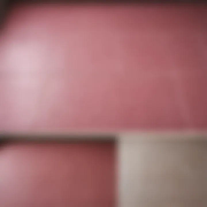 Before and after comparison of grout cleaning with The Pink Stuff