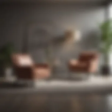 Elegant Matching Chairs in Contemporary Design Elegant matching chairs in a modern living room setting